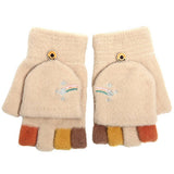Cartoon Stamped Plush Knitted Gloves_Cwag0128