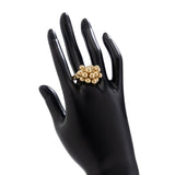IRREGULAR GEOMETRIC ELLIPSE ALLOY WINDING RING_CWMM3229
