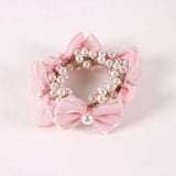 ELEGANT PEARL SATIN BOW ELASTIC HAIR TIE_CWAHA6881