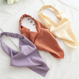 SOLID COLOR TRIANGULAR SCARF HAIR ACCESSORIES_CWAHA4150