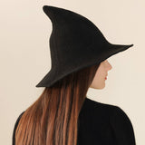 HALLOWEEN POINTED WITCH HAT KNIT FOLDABLE_CWAH0617