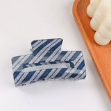 Cwaha1416_Twill Irregular Rectangle Hair Claw Clip