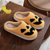 PUMPKIN HALLOWEEN GHOST WARM COTTON SLIPPERS_CWSHS0868