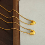 V Shaped Titanium Steel Necklace