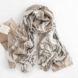 MARBLE STRIPE SCARF SOFT WINTER WRAP_CWASC0440