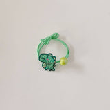 CUTE CARTOON SMILING DINOSAUR KNOTTED HAIR TIE_CWAHA1862