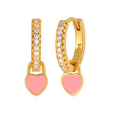 NEW SIMPLE MULTI COLOR LOVE GEOMETRIC EARRINGS_CWAJE1764