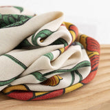 Retro Clip-On Large Flower Warm Short Beard Scarf_Cwasc0487