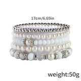 SIMPLE CRYSTAL BEADED STRETCH BRACELET SET_CWMM3529