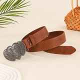Retro Heart-Shaped Engraved Punk Exquisite Belt