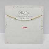 DECEMBER NECKLACE NATURAL STONE LOCK BONE CHAIN_CWAJE1054