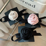 ROSE BOW FASHION FLOWER HAIR SCRUNCHIES_CWAHA1740