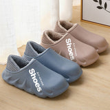 Winter Waterproof Cotton Slippers Warm House Shoes