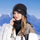 Winter Warm Earmuffs Hat And Scarf Set_Cwasc1118