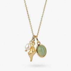NEW FASHION RETRO SHELL PEARL STYLE NECKLACE_CWMM3833