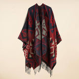 NEW WINTER SLIT WARM ETHNIC STYLE SHAWL_CWMM2098