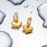 SIMPLE LOVE SHAPED PENDANT EARRINGS JEWELRY_CWAHA0896