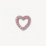 CRYSTAL HEART LOCKET NECKLACE WITH SUN FLOWERS_CWMM6952