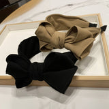 BLACK MULTI LAYERED BOW HEADBAND_CWAHA2551