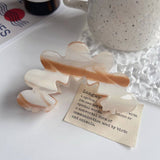 Wavy Flower Acetate Hair Claw, Simple Fresh Clip_Cwaha1328