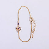 DECEMBER FLOWERBRACELET ZIRCON PENDANT BRACELET_CWAJE1617