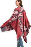 LEOPARD POINT CASUAL SHAWL WRAP_CWASC0005