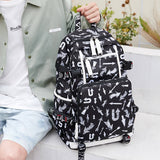 BACKPACKS FOR SCHOOL LARGE STYLISH HEAT PRINT_CWAB5387