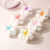 PLUMERIA HAIR CLAW COLORFUL TROPICAL FLOWER CLIP_CWMM4999