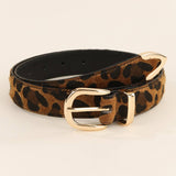FASHION BELT LEOPARD SNAKE PRINT BELT_CWMM3933