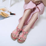 BOHEMIAN FLORAL RHINESTONE SANDALS_CWSHS0482