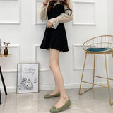 FLAT BOTTOM SOFT LEATHER BOW CASUAL WOMEN SHOES_CWSHF0021