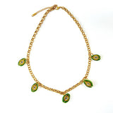 ORIGINAL STEEL NECKLACE WITH OCEAN PENDANT _CWMM8858