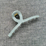 STYLISH SIMPLE PU LEATHER WRAPPED HAIR CLAW_CWAHA6376