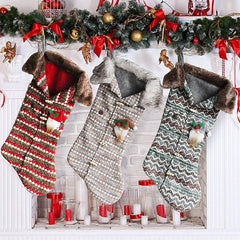 CREATIVE KNITTED CHRISTMAS STOCKING CANDY BAG_CWMS1447