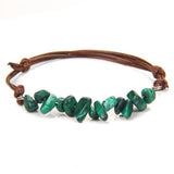 Cwaje3873_Bohemian Gravel Leather Cord Braided Bracelet