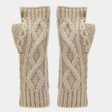 CABLE KNIT HAT SCARF AND GLOVES THREE PIECE SET_CWAH1580