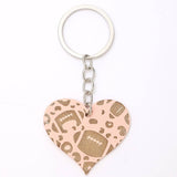 HEART SHAPED WOODEN KEYCHAIN PENDANT_CWMM0586