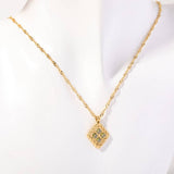 DECEMBER BIRTHSTONE COLORED ZIRCON NECKLACE_CWMM5652