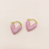 HEART DECOR HOOP EARRINGS_CWAJE0458