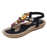 BOHEMIAN RETRO BEADED FLIPF FLOPS SANDALS_CWSHS0487