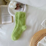 NEW AUTUMN AND WINTER CANDY COLOR THICK SOCKS_CWMS0869