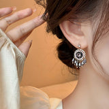 FLOWER FASHION PERSONALIZED TASSEL EARRINGS_CWAJE2332