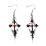 PERSONALIZED POINTED CROSS VAMPIRE EARRINGS_CWAJE1982