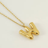 18K GOLD 26 LETTER PENDANT NECKLACE_CWAJE0676
