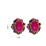 ELLIPTICAL FASHION RETRO EARRINGS_CWAJE2069