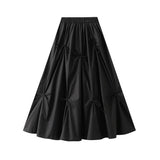HIGH WAIST A LINE FLARE SKIRT WITH CHIC VIBE_CWBMS0380