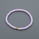 FASHIONABLE MULTI COLOR SOFT CLAY BEADED BRACELET_CWMM3818