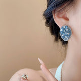 OVAL TEMPERAMENT TREND EXQUISITE EARRINGS_CWAJE2334
