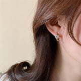 Valentines Day New Design Zircon Heart Earrings