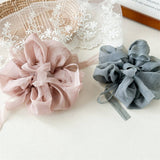 Oversized Chiffon Ribbon Scrunchie Hair Tie Women_Cwaha07537